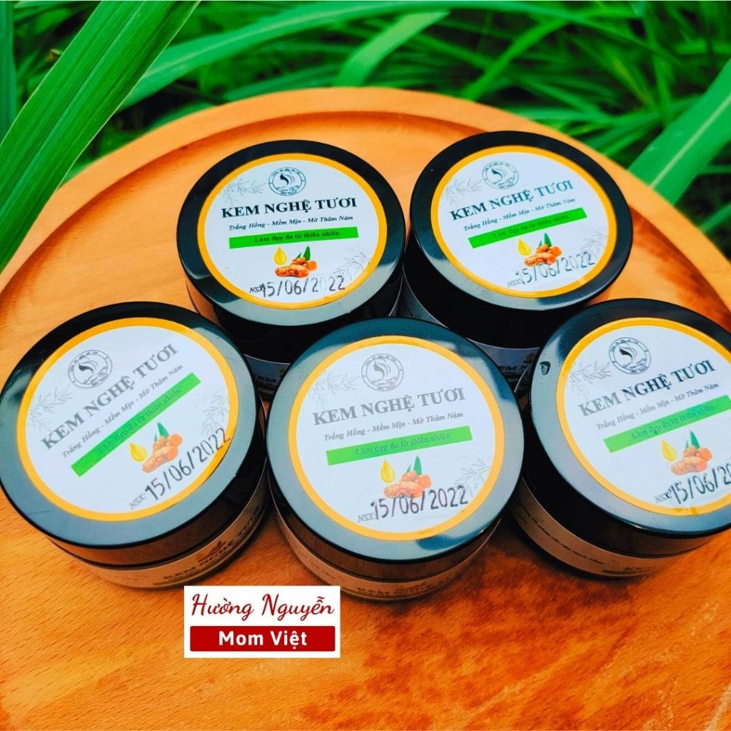 Cao tinh nghệ tươi sữa ong chúa ❤ Mom Việt ❤ Kem nghệ tươi | Mặt nạ nghệ sáng mịn da