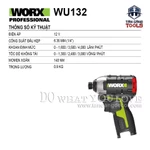 Combo Máy Vặn Vít, Máy Khoan Dùng Pin 12V Worx WU920X ( 2 Thân Máy, 2 Pin 2.0Ah, 1 Sạc, 1 Thùng ) — ảnh 4
