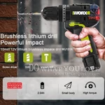 Combo Máy Vặn Vít, Máy Khoan Dùng Pin 12V Worx WU920X ( 2 Thân Máy, 2 Pin 2.0Ah, 1 Sạc, 1 Thùng ) — ảnh 6
