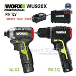 Combo Máy Vặn Vít, Máy Khoan Dùng Pin 12V Worx WU920X ( 2 Thân Máy, 2 Pin 2.0Ah, 1 Sạc, 1 Thùng ) — ảnh 1