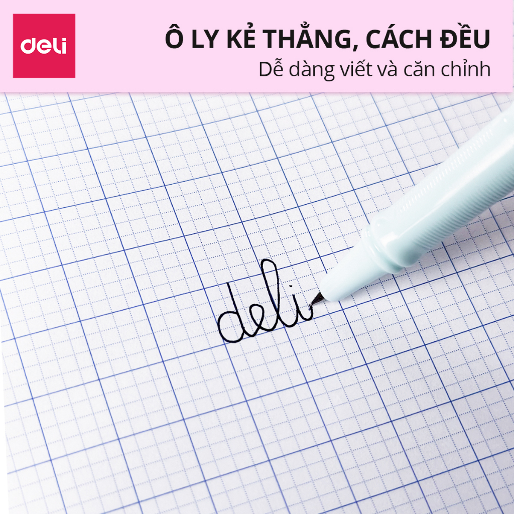 [COMBO 10 79K]Combo 10 Vở Ô Ly Deli Tập Vở 4 5 Ô Ly Vở Học Sinh 48 80 Trang Nhiều Mẫu Mã Phù Hợp Học Sinh Tiểu Học