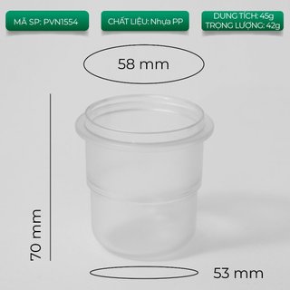 Volcano Ly dosing cup nhựa hứng đựng cà phê cho máy xay EK43 và espresso pha máy