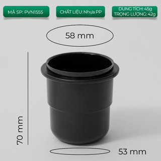 Volcano Ly dosing cup nhựa hứng đựng cà phê cho máy xay EK43 và espresso pha máy