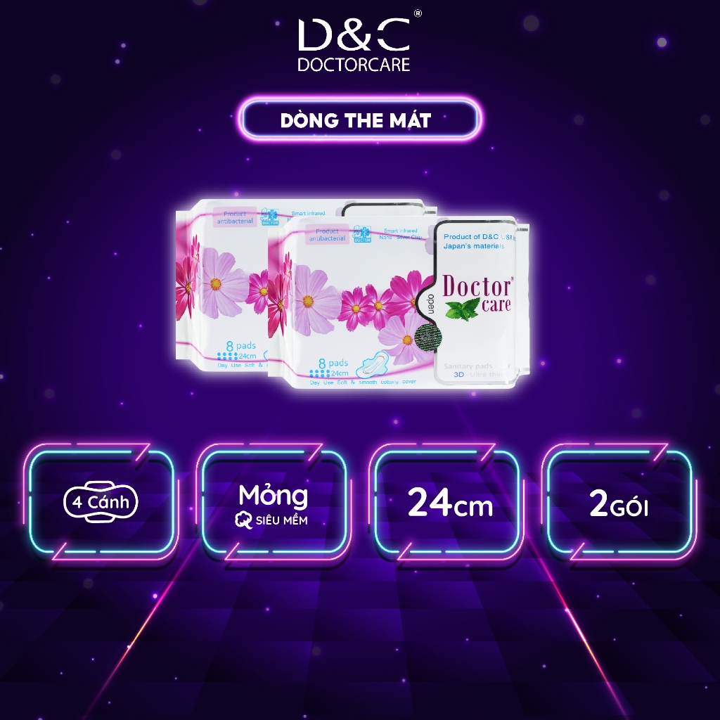 Băng vệ sinh thảo dược D&C Doctor Care ban ngày 24cm Combo 2 gói ...