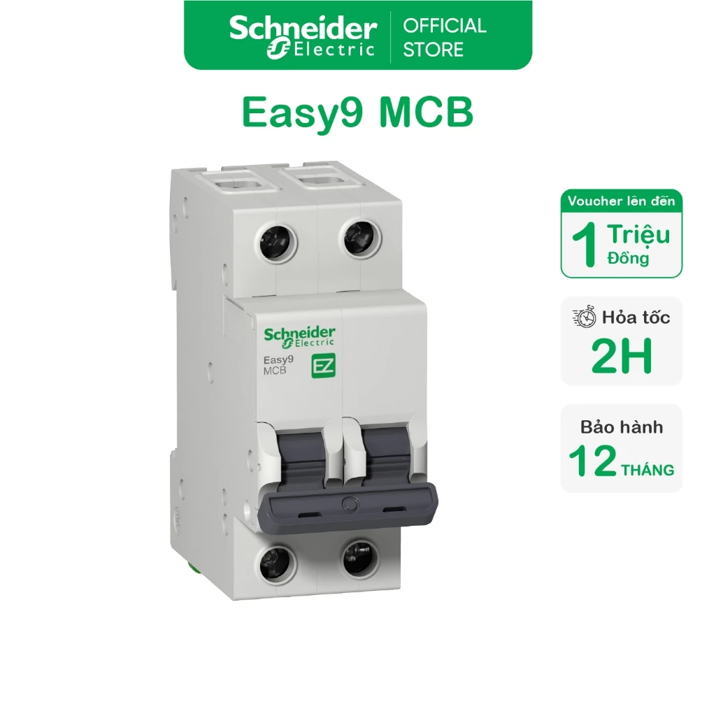 Aptomat 2P Easy9 Schneider EZ9F34206 EZ9F34210 EZ9F34216 EZ9F34220 EZ9F34225 EZ9F34232 EZ9F34240 EZ9F34250 EZ9F34263