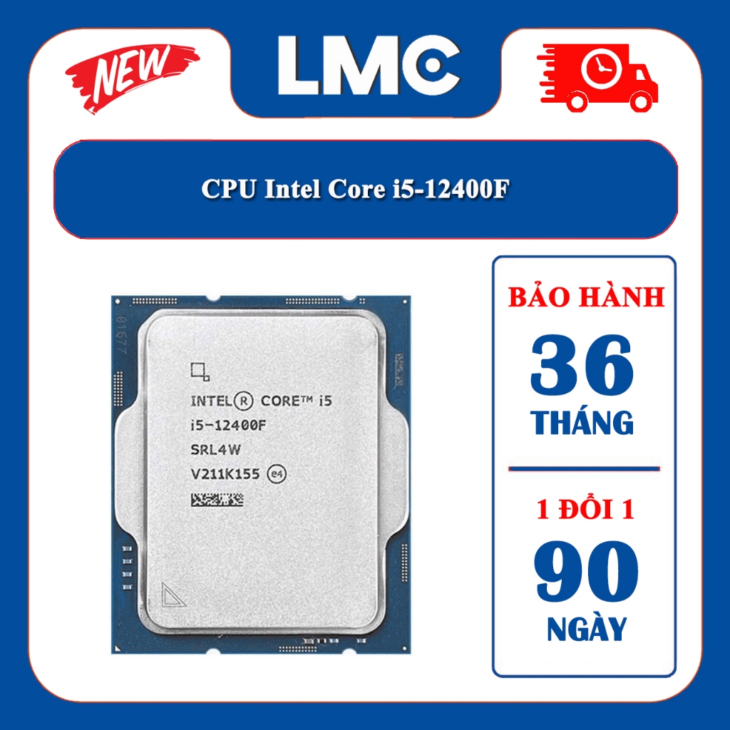 CPU INTEL CORE I5-12400 (UPTO 4.4GHZ, 6 NHÂN 12 LUỒNG, 18MB CACHE, 65W) - SOCKET