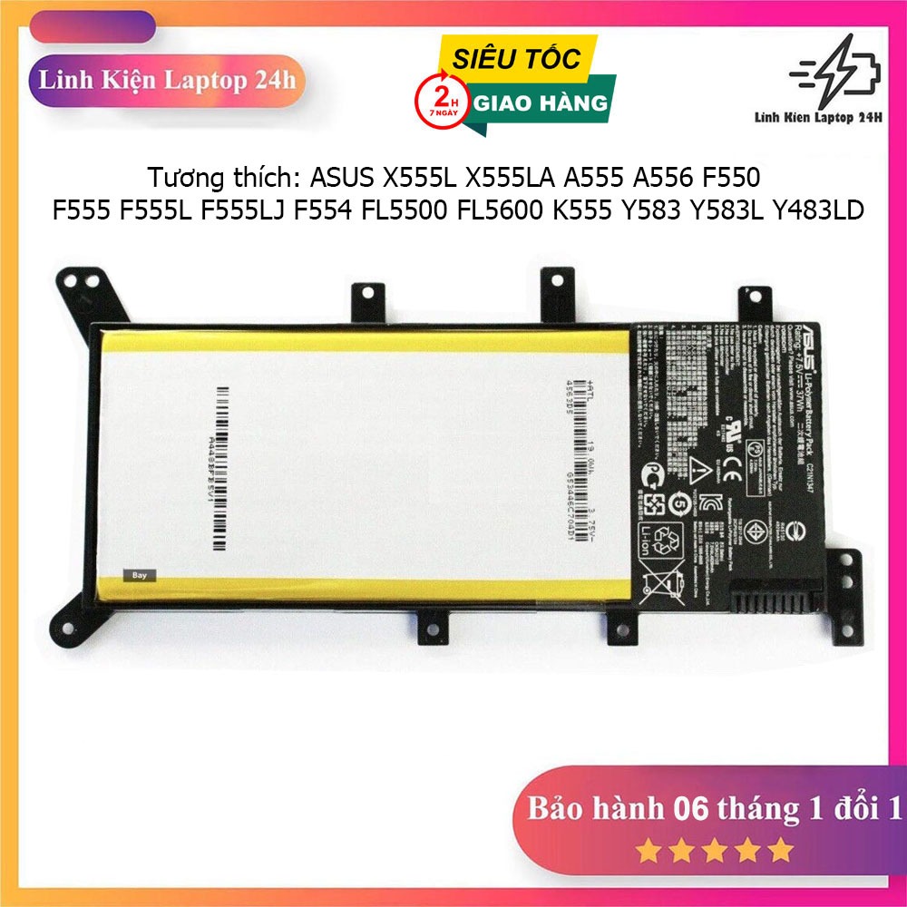 Pin Laptop C21N1347 cho ASUS X555L X555LA A555 A556 F550 F555 F555L ...