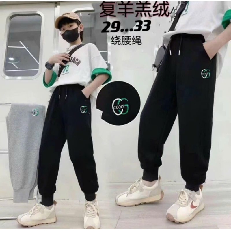 Quần nỉ trẻ em size đại 35-65kg LÓT LÔNG HÀNG DẦY ĐẸP( Xả kho lẻ mẫu)