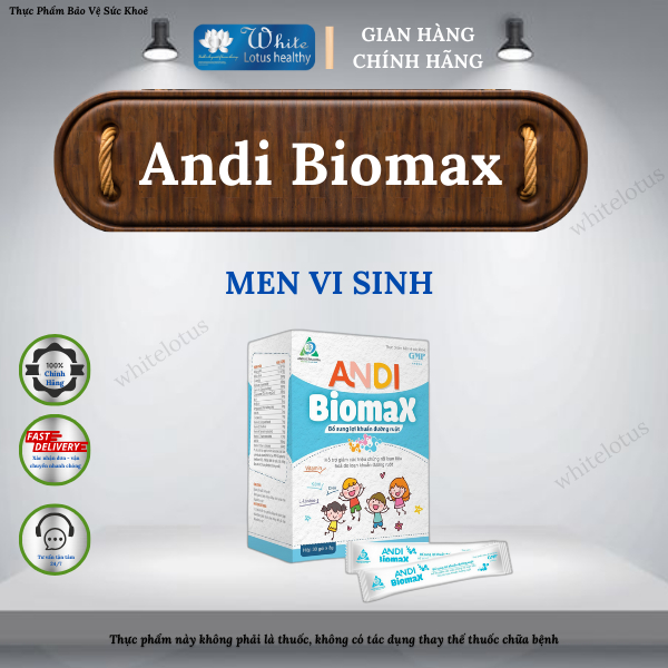 Men vi sinh ANDI Biomax - Bổ sung lợi khuẩn đường ruột (H/30 gói ...