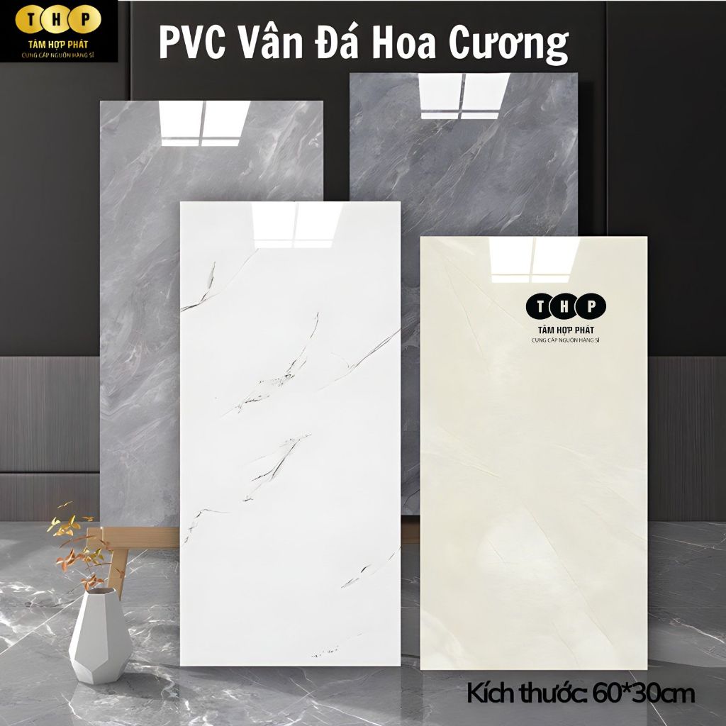 [Combo 50 ]Xốp dán tường THP phủ nhựa PVC vân đá tráng gương cao cấp ...