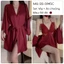 Set đầm ngủ lụa ren hoạ tiết kèm áo choàng lụa dáng trơn sang chảnh sexy gợi cảm