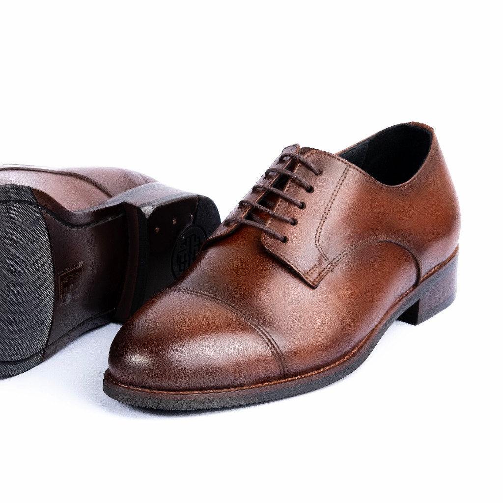 Ảnh Giày Tây Cao Cấp SIR CLASSIC DERBY - DB07 - Da Bò Ý Lót Trong Da Bò Mộc - Thương hiệu Be Classy 4