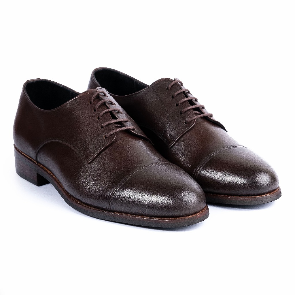 Ảnh Giày Tây Cao Cấp SIR CLASSIC DERBY - DB07 - Da Bò Ý Lót Trong Da Bò Mộc - Thương hiệu Be Classy 3