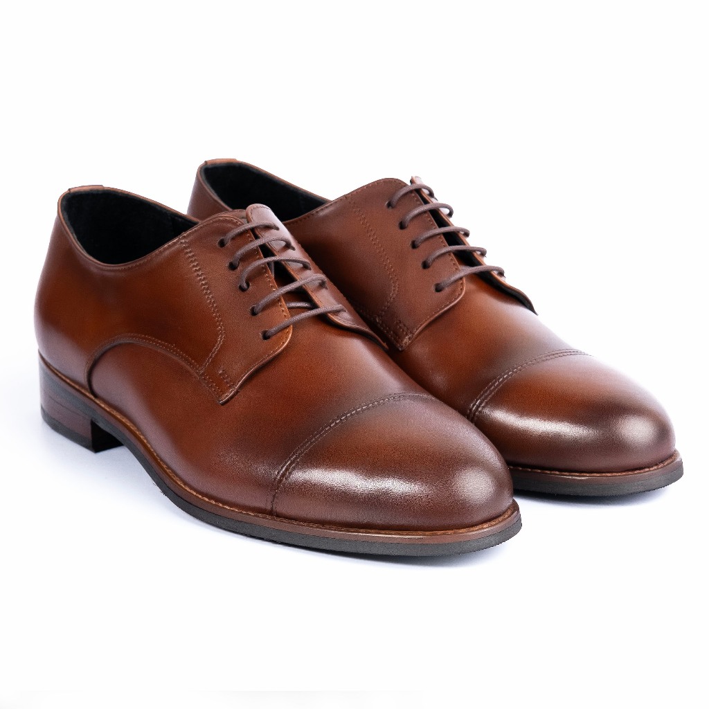 Ảnh Giày Tây Cao Cấp SIR CLASSIC DERBY - DB07 - Da Bò Ý Lót Trong Da Bò Mộc - Thương hiệu Be Classy 2