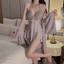 Váy Ngủ Lụa Ren Cánh Bướm Kèm Mút Mỏng Sexy Gợi Cảm Tặng Quần Chip Lọt Khe Mẫu Bán Chạy