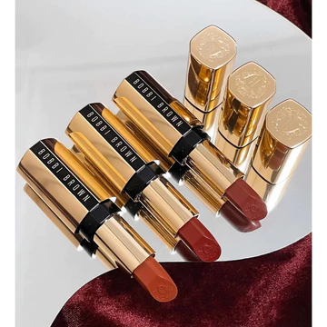 Son Thỏi có dưỡng Bobbi Brown New Luxe Lipstick #Afternoon Tea / Son Thỏi MAC Rettro Matte màu 707 Ruby Whoo