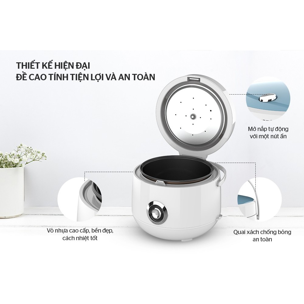 Nồi Cơm Điện Sunhouse SHD8606 - Dung Tích 1.8L , Công Suất 700W , Bảo Hành Chính Hãng - ảnh 3