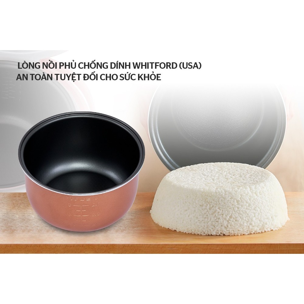 Nồi Cơm Điện Sunhouse SHD8606 - Dung Tích 1.8L , Công Suất 700W , Bảo Hành Chính Hãng - ảnh 4