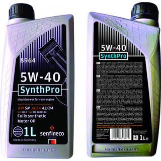 Nhớt Tổng Hợp SynthPro 5W40 Hoàn Toàn Cao Cấp Senfineco 8964 1 Lít cho xe ô tô và xe ga (SỬ DỤNG XE CỦ) - Mvn Auto