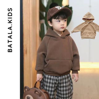 Áo nỉ có mũ cho bé trai bé gái Batala Kids, Áo Hoodie nỉ bông trẻ em phong cách Hàn Quốc cho bé 2023