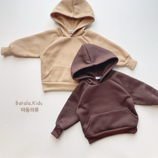 Áo nỉ có mũ cho bé trai bé gái Batala Kids, Áo Hoodie nỉ bông trẻ em phong cách Hàn Quốc cho bé 2023
