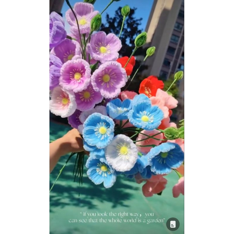 Hoa Anh Túc Kẽm Nhung Decor, Quà Tặng Siêu Xinh