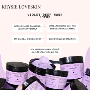 Kem Tẩy Tế Bào Chết Sạch Sâu Lavender Krysie Loveskin