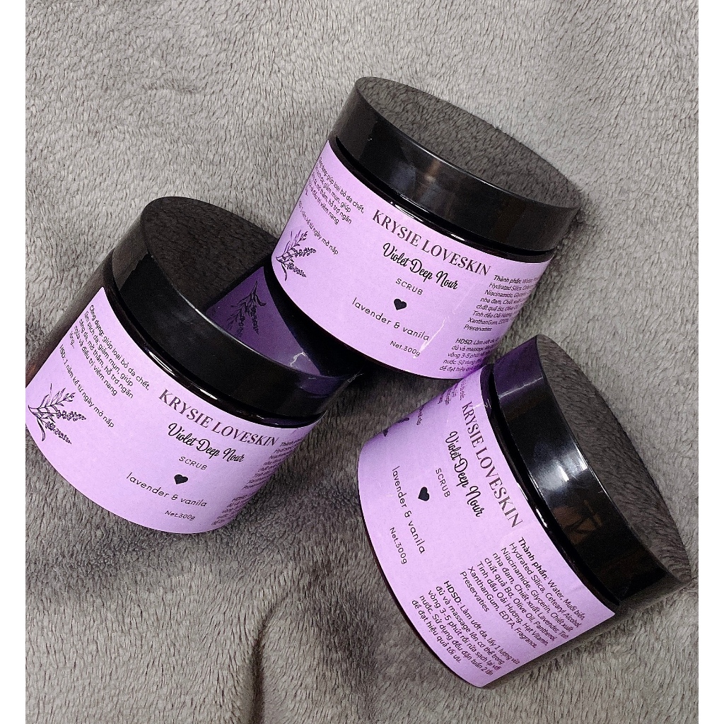 Kem Tẩy Tế Bào Chết Sạch Sâu Lavender Krysie Loveskin