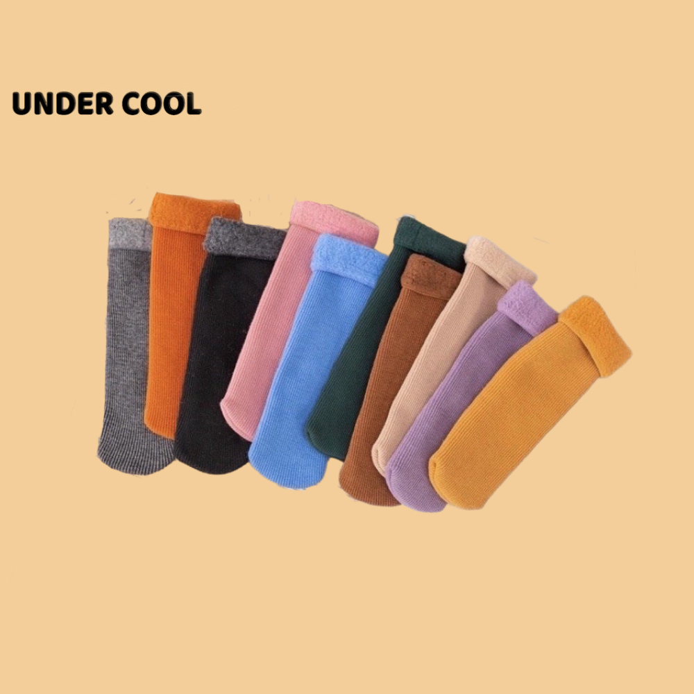 Set 5 Đôi Tất Vớ Trẻ Em Lót Lông UNDERCOOL Giữ Nhiệt Ấm Áp Cho Bé TC22