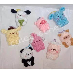 Móc khoá thú mini bằng len handmade làm quà tặng trang trí đáng yêu ( ảnh thật shop chụp)