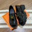 Giày loafer nữ cl tag đồng mũi tròn, moca nữ đế cao 4cm da mềm fullbox