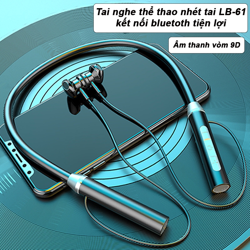 Tai nghe thể thao Bluetooth V5.1 LP-BT61 chống ồn, hỗ trợ thẻ nhớ, pin ...