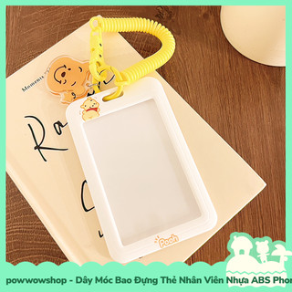 Dây Móc Bao Đựng Thẻ Nhân Viên Dọc Nhựa ABS Phong Cách Nhân Vật Hoạt Hình Pooh & Sanrio