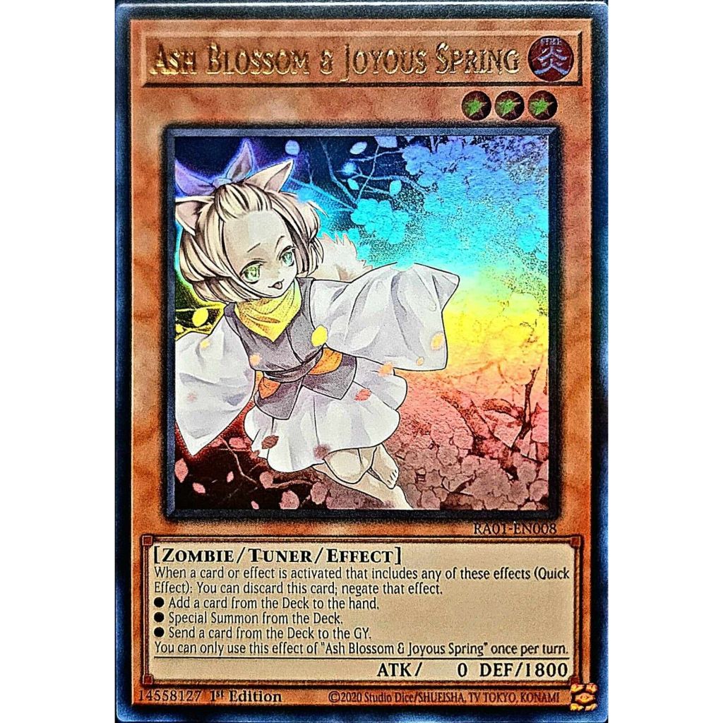 ra01 [ Dưa Hấu Yugioh ] Lá bài thẻ Ash Blossom Joyous Spring - Super ...