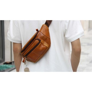 Túi bao tử da bò đeo chéo & bụng Bumbag HAVIAS