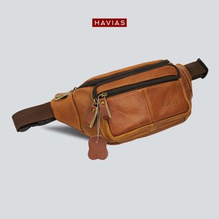 Túi bao tử da bò đeo chéo & bụng Bumbag HAVIAS