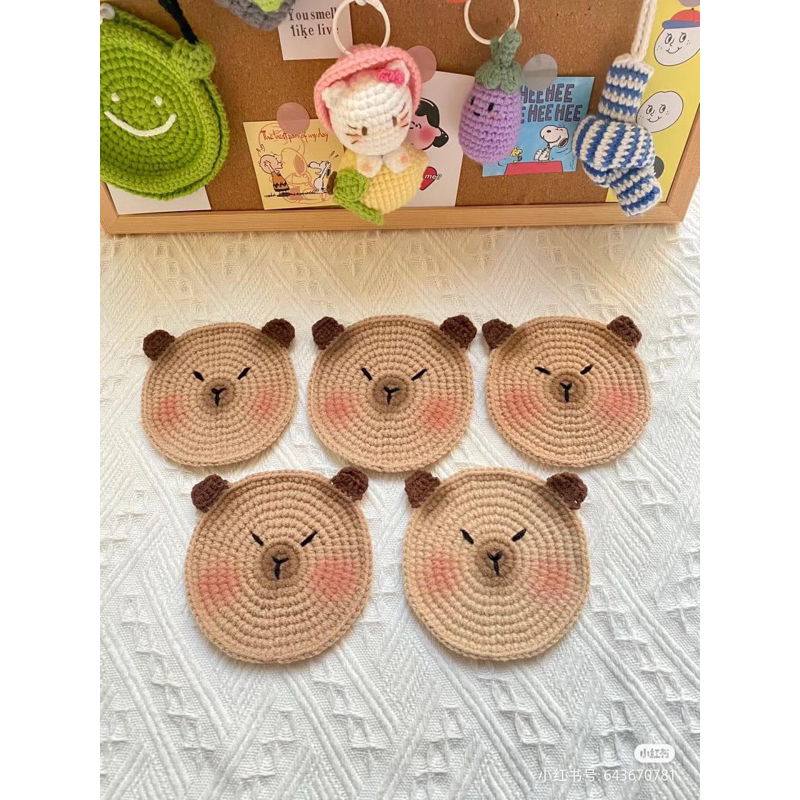 Lót ly capybara(sẵn, mua 10 tặng 1) | Shopee Việt Nam