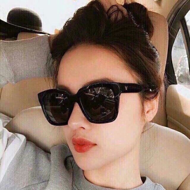 Kính râm mát nam nữ phong cách Hàn Quốc mắt vuông chống tia bức xạ UV400 siêu ngầu cá tính đẹp giá rẻ HANASO 204
