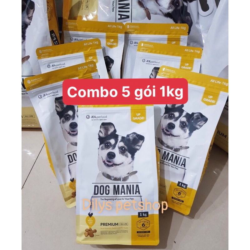 [Bao 5kg] Thức Ăn Hạt Dog Mania Cho Chó Mọi Lứa Tuổi, Hỗ Trợ Đề Kháng, Giúp Ăn Ngon