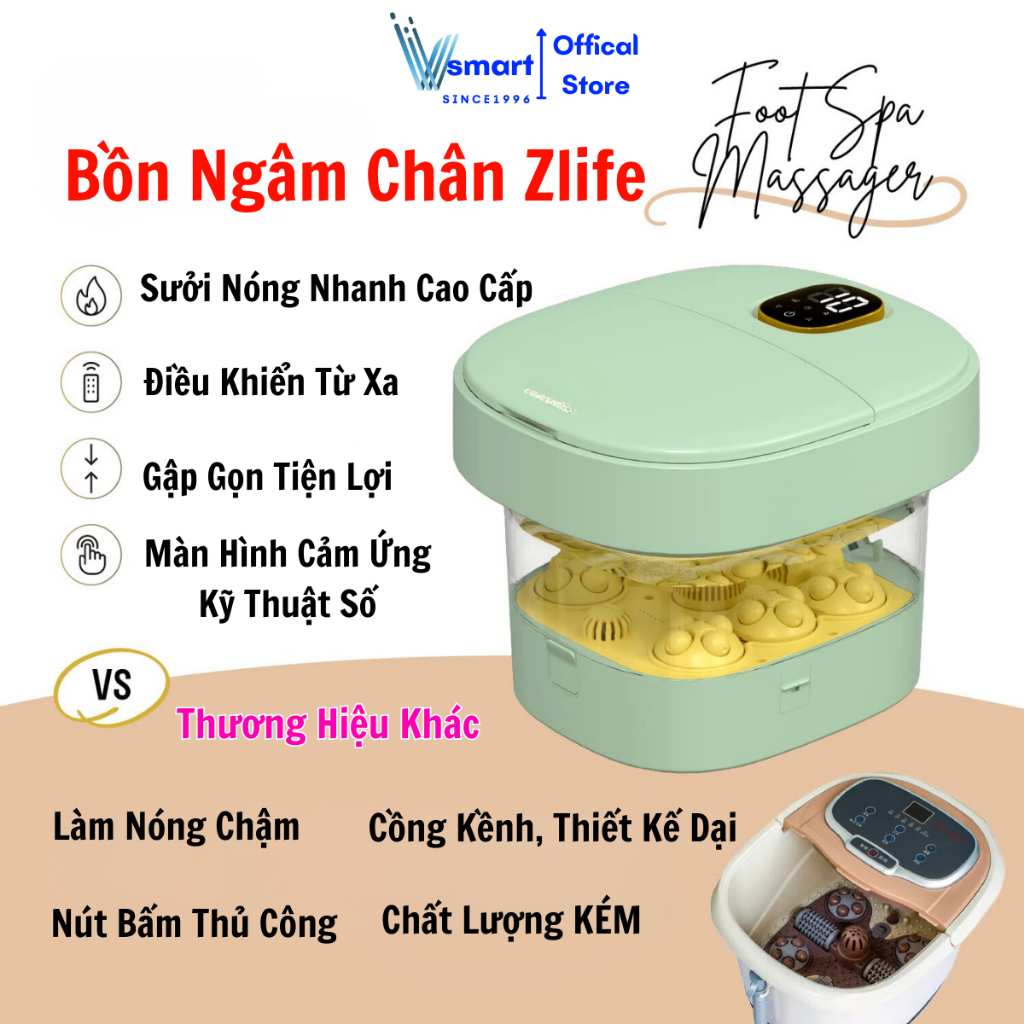 Chậu Ngâm Chân Massage Đa Năng, Bồn Ngâm Chân Massage Hồng Ngoại Cao Cấp Có Sục Khí, Tự Động Làm Nóng Giảm Đau Hiệu Quả