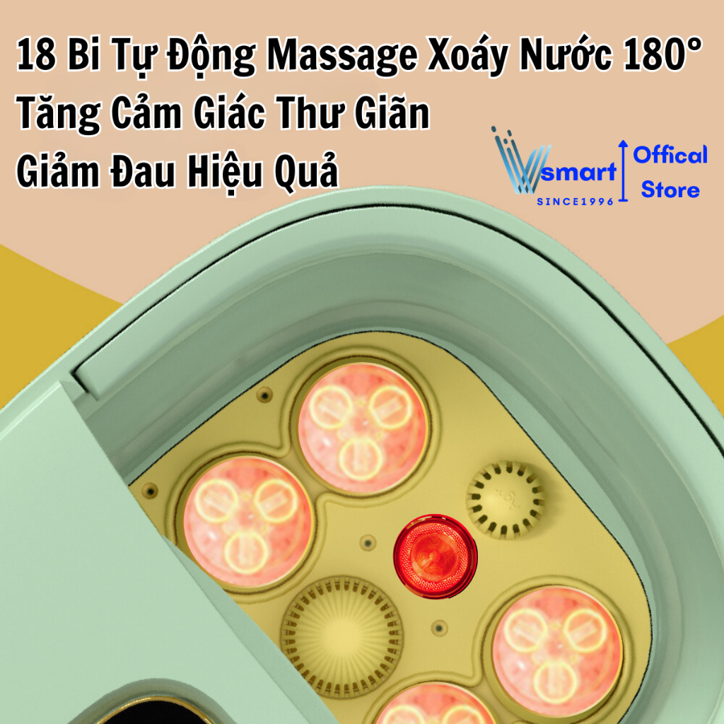 Chậu Ngâm Chân Massage Đa Năng, Bồn Ngâm Chân Massage Hồng Ngoại Cao Cấp Có Sục Khí, Tự Động Làm Nóng Giảm Đau Hiệu Quả