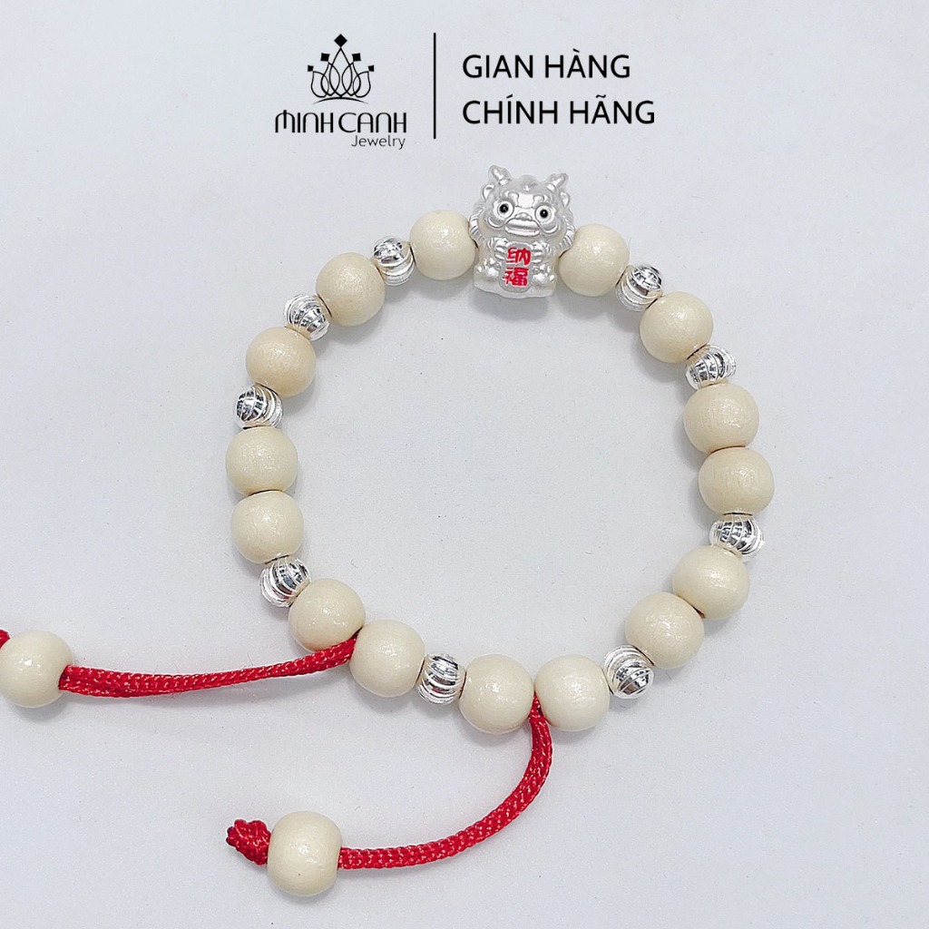 Ảnh Vòng Dâu Tằm Charm Con Rồng 7 Bi Và 9 Bi Cho Bé Trai Và Gái - Minh Canh Jewelry 1