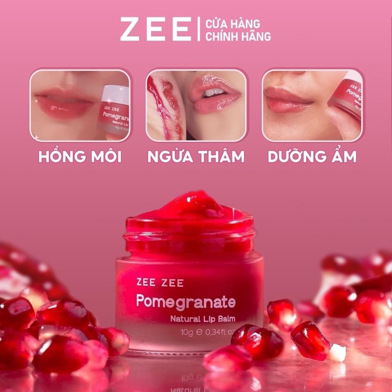 Son Dưỡng Hồng Môi Lựu Đỏ ZEE ZEE Chĩnh hãng có tem chống giả