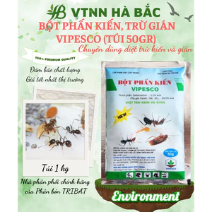 Bột Phấn Kiến VIPESCO (Túi 50gr) - Diệt trừ kiến tận ổ kiến gián, tiêu diệt côn trùng nhanh gọn, an toàn cho gia đình
