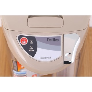 Bình thủy điện Delites EKA-5.0F 3.2 lít hàng chính hãng 100% trưng bày mới 98-99% bảo hành 12 tháng