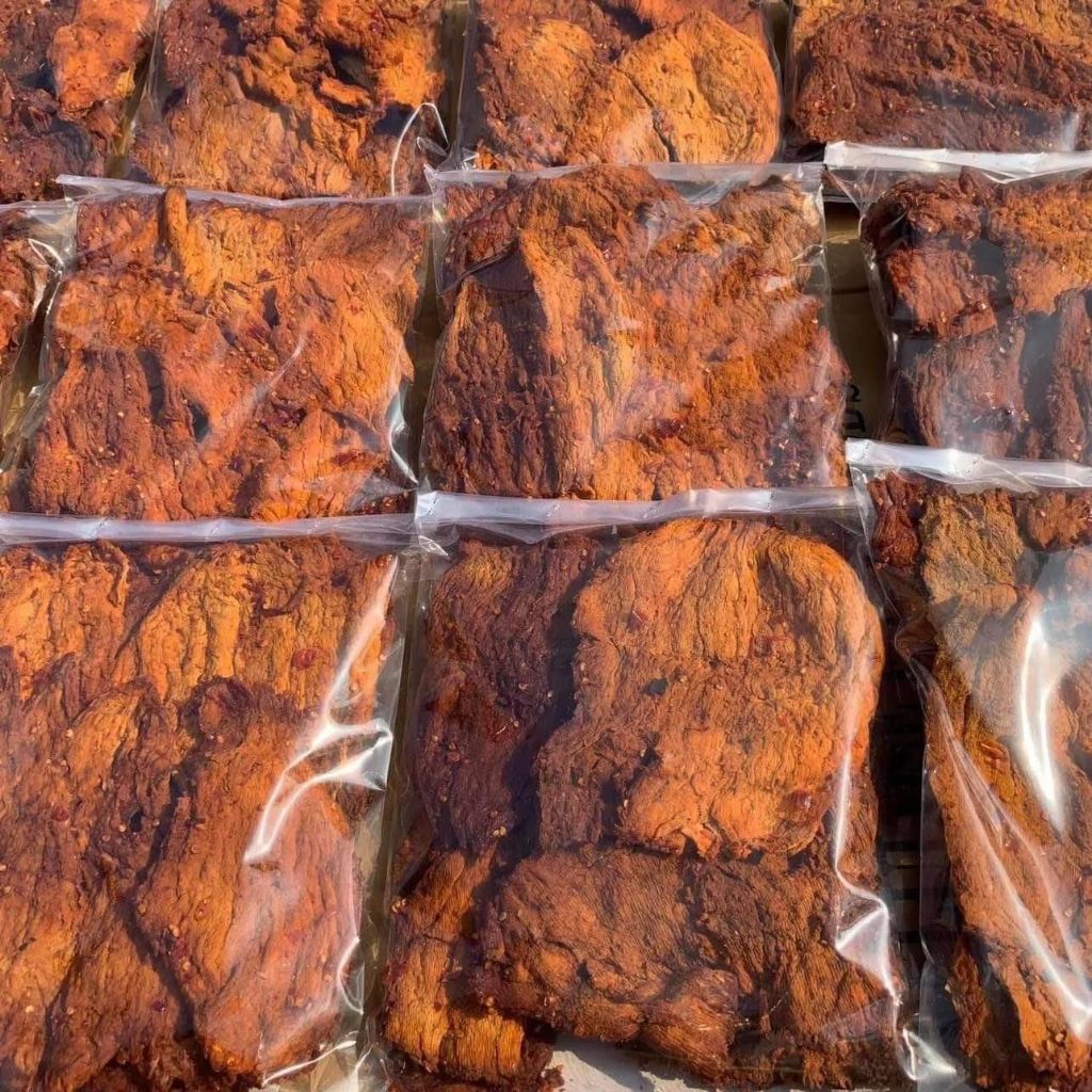 Khô Bò Giòn Miếng Lớn Hồng Ngự Thanh Chì 500Gr | Khô Bò Hồng Ngự