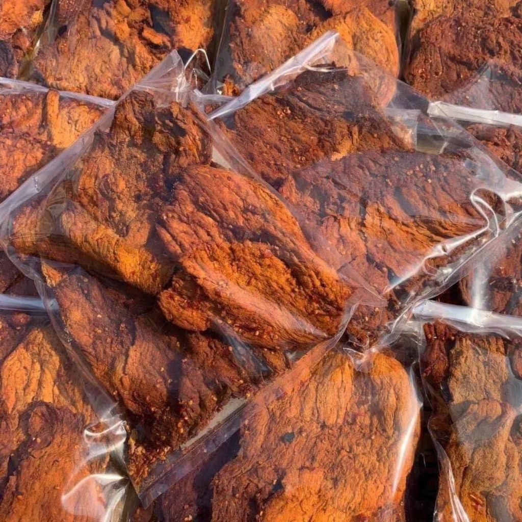 Khô Bò Giòn Miếng Lớn Hồng Ngự Thanh Chì 500Gr | Khô Bò Hồng Ngự