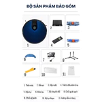 Robot Hút Bụi Lau Nhà KAW Chính Hãng–Lực hút 3200Pa,UV Diệt Khuẩn, Diện Tích Làm Sạch 200m²,App Điều Khiển-Bảo hành 3năm — ảnh 8