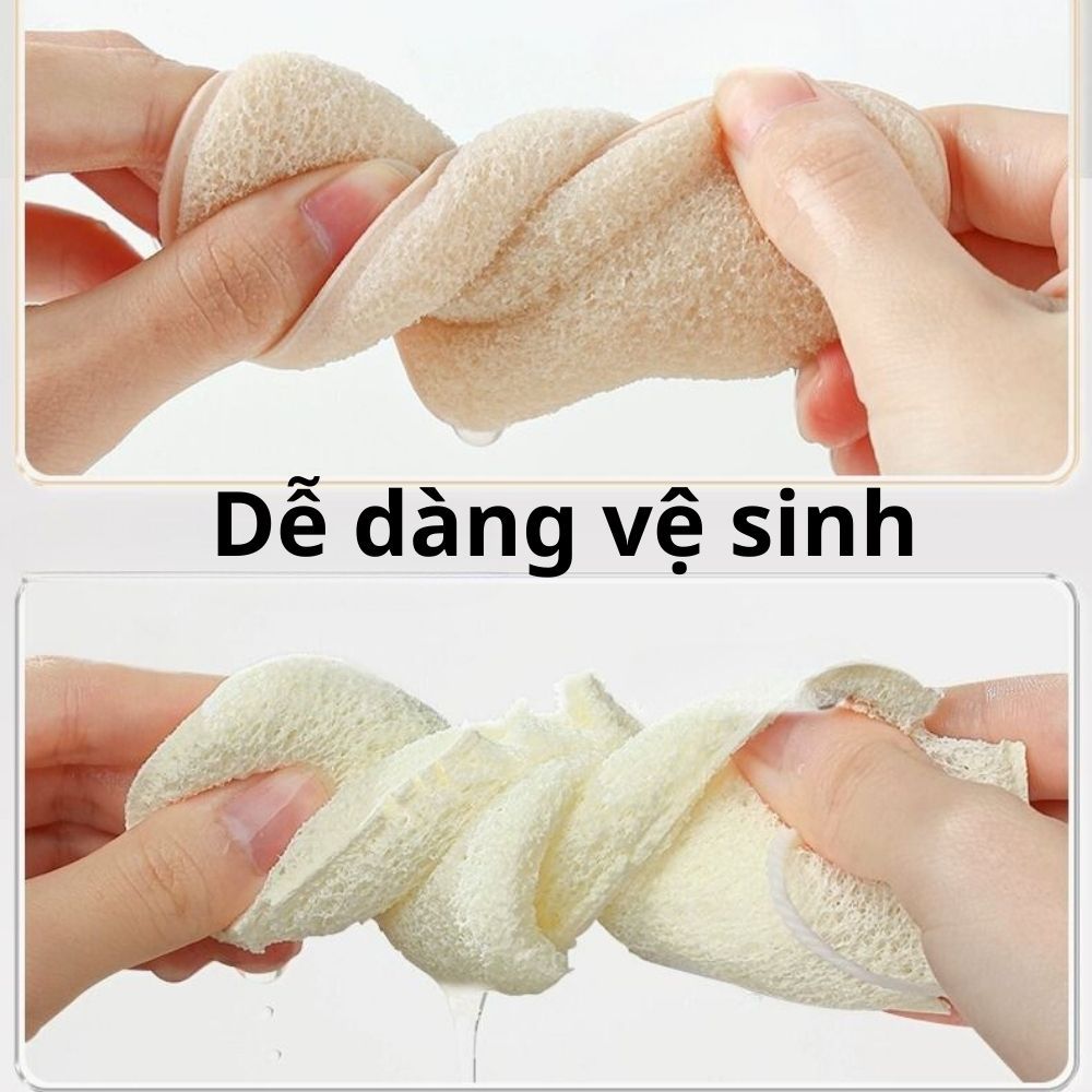 Cọ Rửa Mặt, Mút Rửa Mặt, Bông Rửa Mặt, Miếng Rửa Mặt Tẩy Trang Sạch Sâu GECOMO