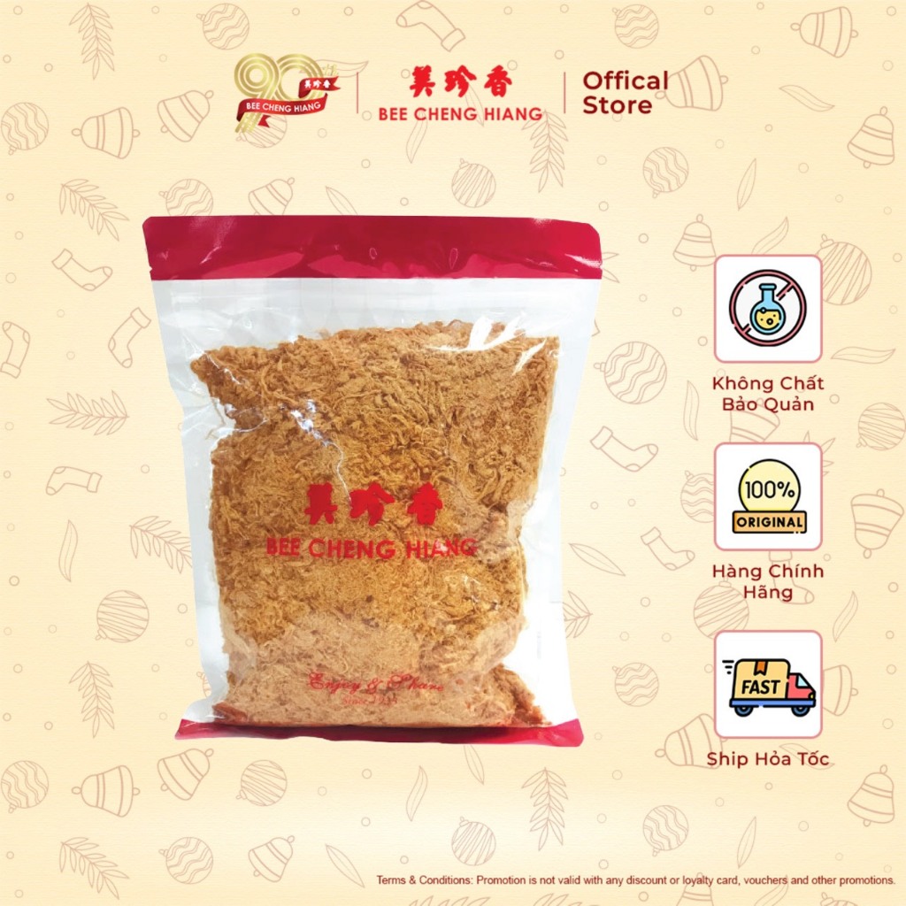 Chà bông heo cay Bee Cheng Hiang Chilli Pork Floss Chà bông Singa